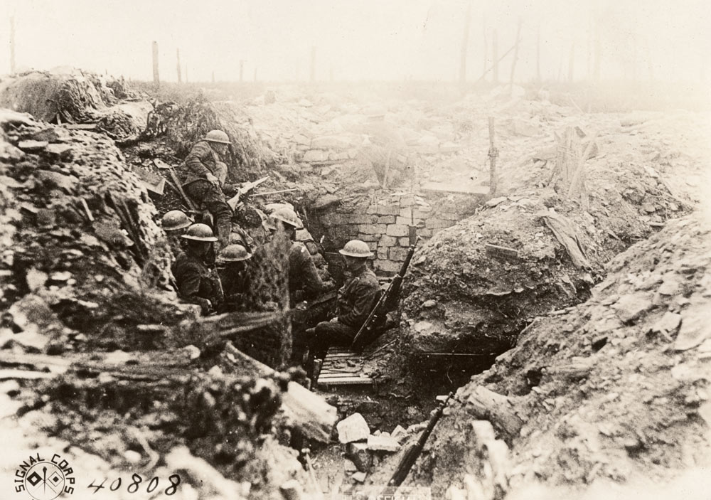 trenches after ww1