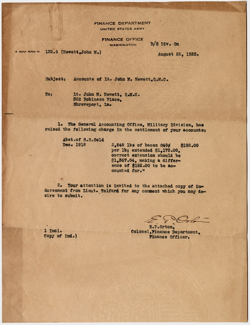 Scan of a typewritten letter.