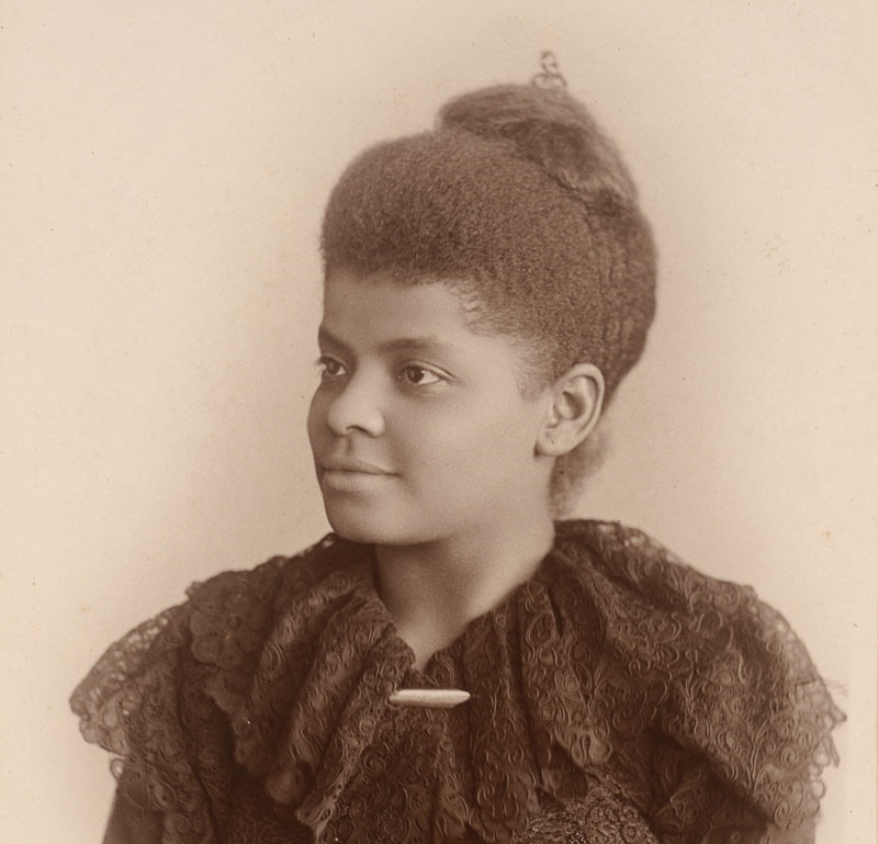 Portrait photograph of Ida B. Wells from 1893