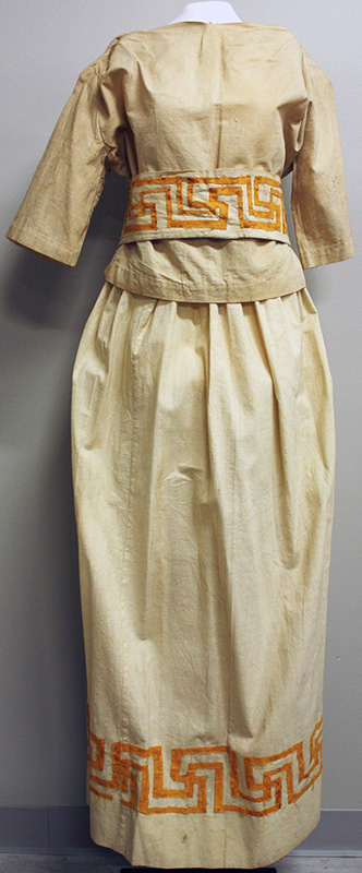 Classical-inspired blouse and skirt