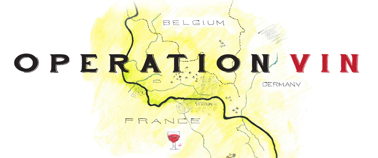 Map of French wine-making regions. Text: Operation Vin