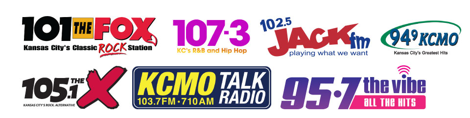 Logos of various radio stations