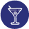 blue cocktail icon