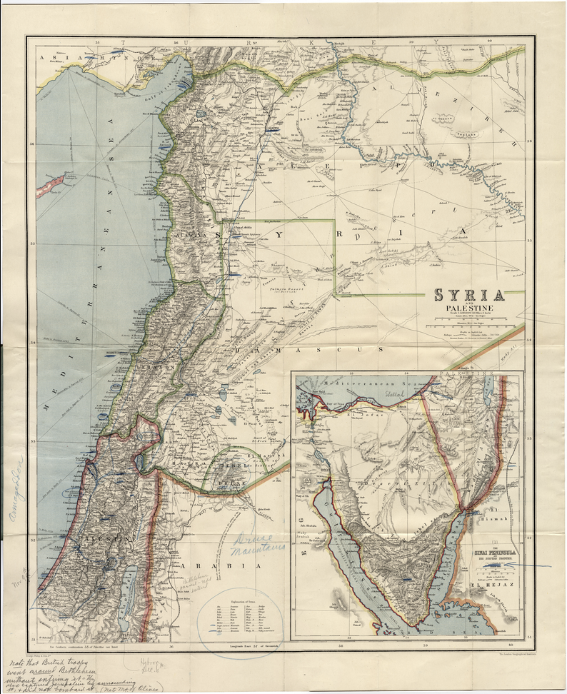 WWI-era printed map