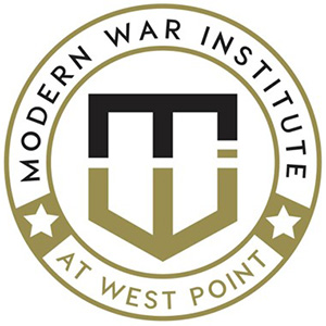 Modern War Institute at West Point logo: a stylized 'M', 'W' and 'I' combined to look like a shield