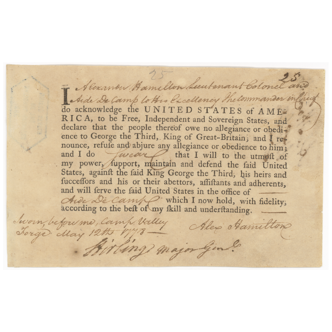 Scan of a piece of typewritten paper with someone's cursive handwriting at the top and bottom