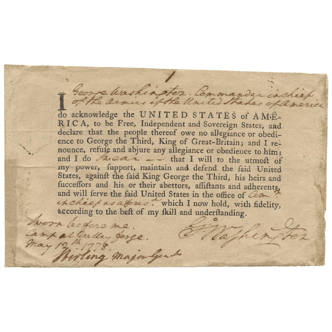 Scan of a piece of typewritten paper with someone's cursive handwriting at the top and bottom