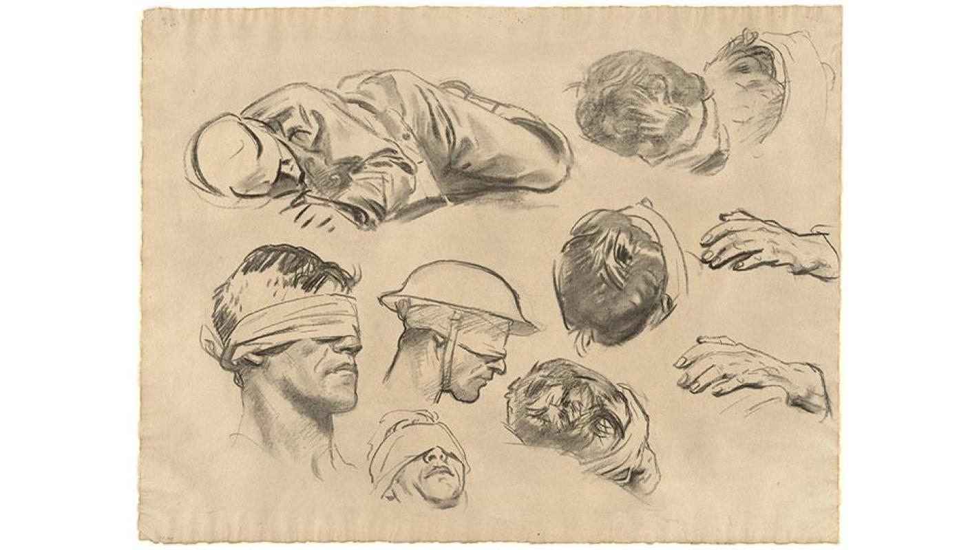 John Singer Sargent American 18561925 Two Studies of the Head  Lot  68133  Heritage Auctions