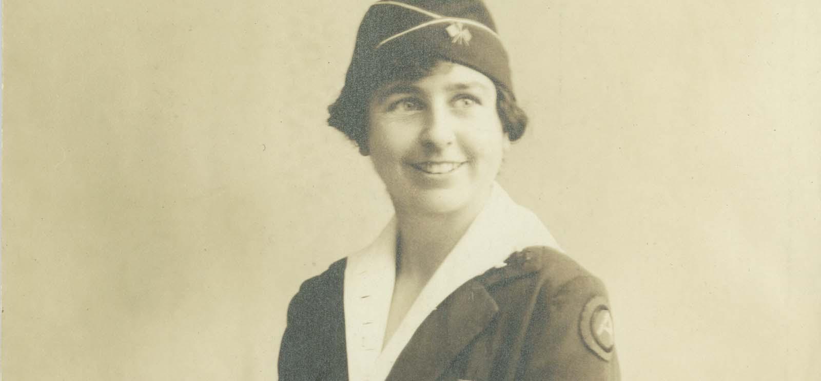 Grace Banker in uniform