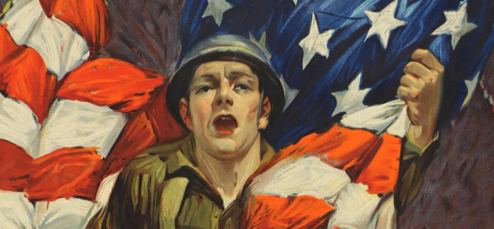 U.S. Enters the War Propaganda Poster