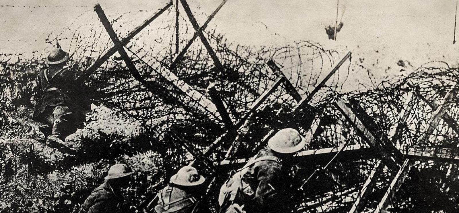 barbed wire ww1 trench warfare