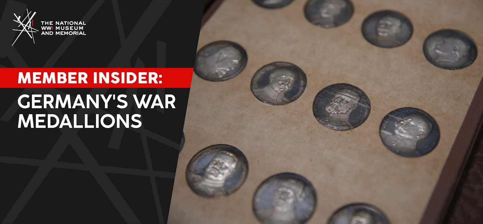 Modern photo of rows of medallions placed in a protective album sleeve