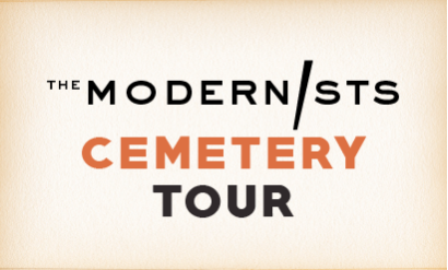 Text: The Modernists Cemetery Tour