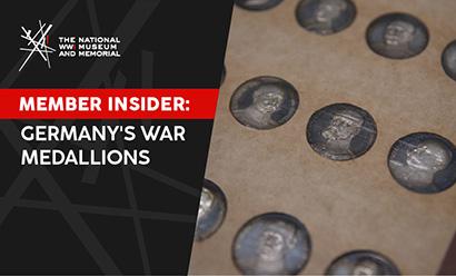 Modern photo of rows of medallions placed in a protective album sleeve