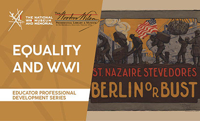 Poster illustration of Black men carrying bundles and barrels