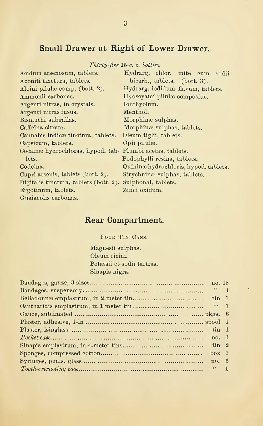Scan of a vintage book page filled with typewritten lists.