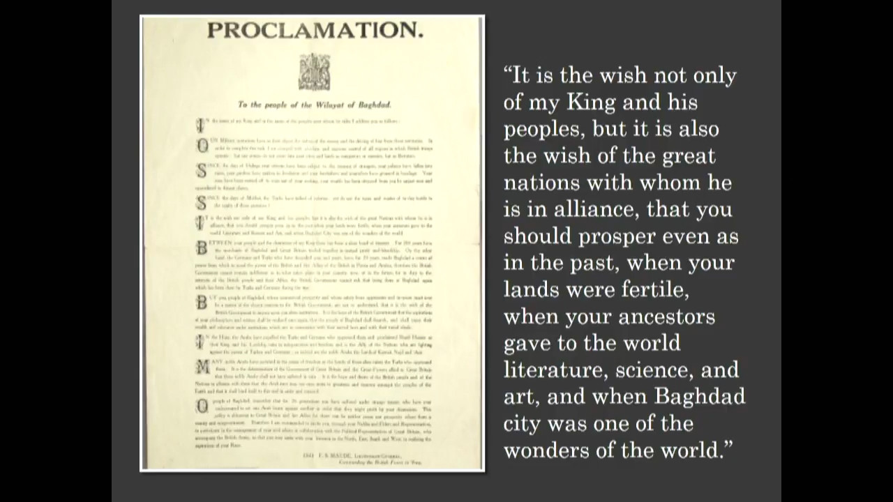 Scan of a vintage document with a typewritten proclamation on it